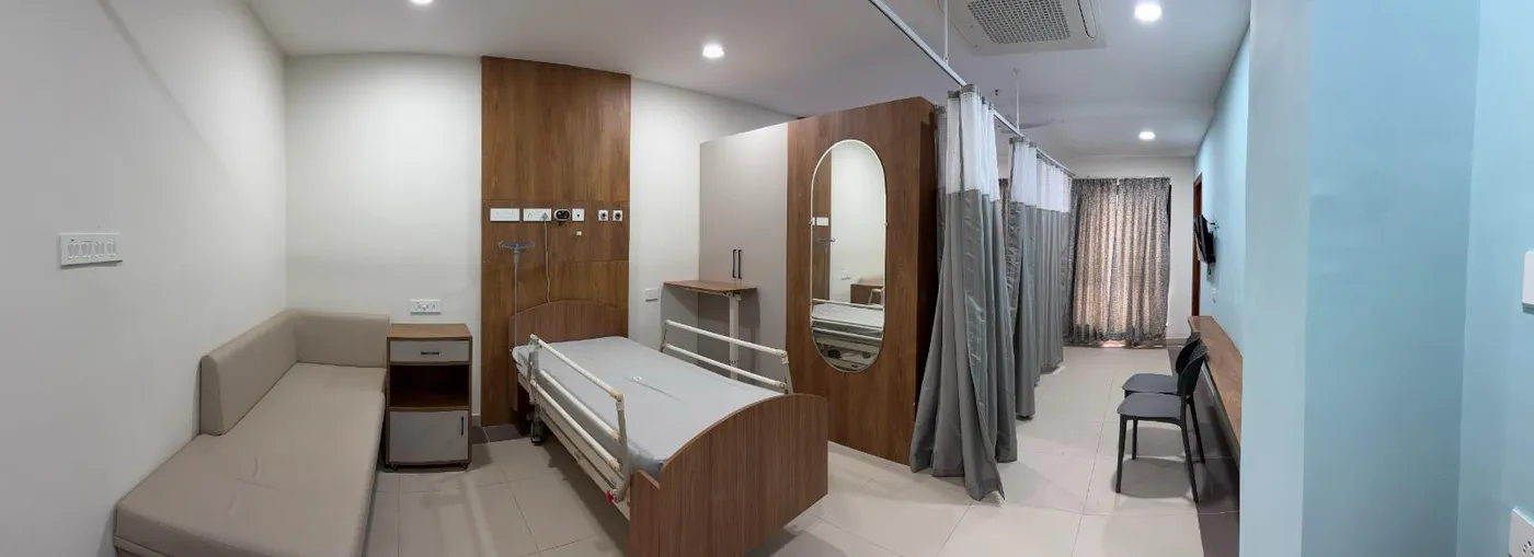 An in-patient room at Punarv Health