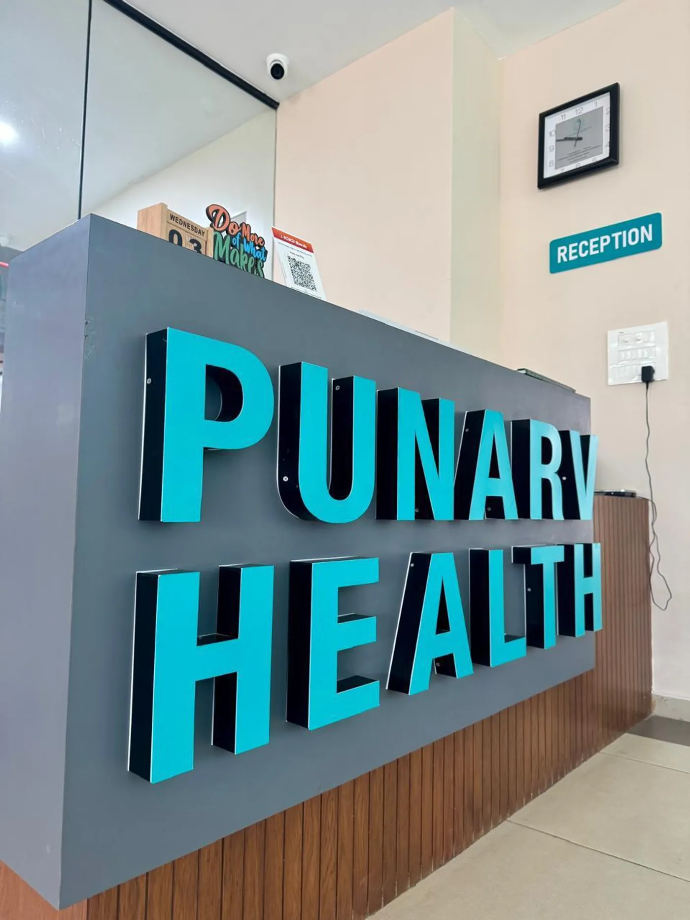 The reception area at Punarv Health